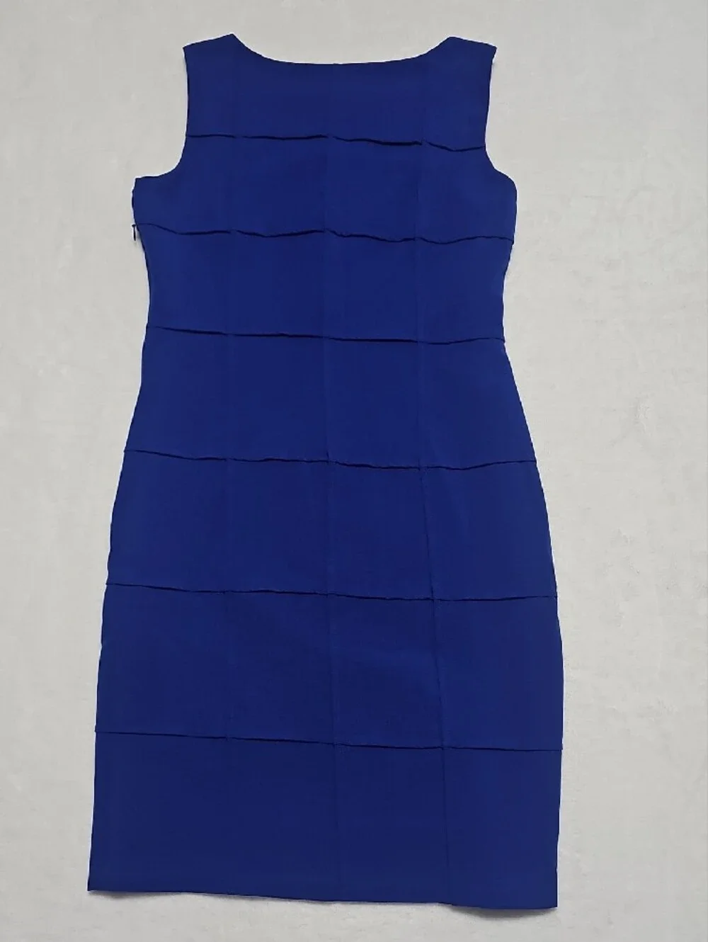 Calvin Klein Royal Blue Sleeveless‎ Midi Sheath Dress